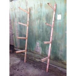 2 geconstrueerde stalen wand draagarm steunen