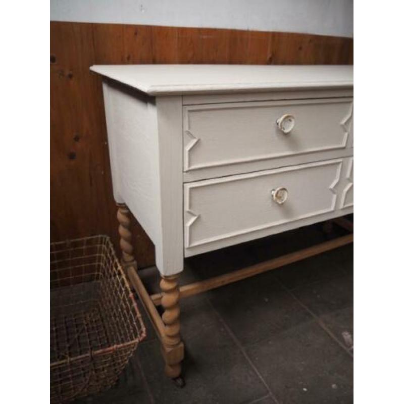 Brocante ladekast dressoir tvkast vintage antiek engels
