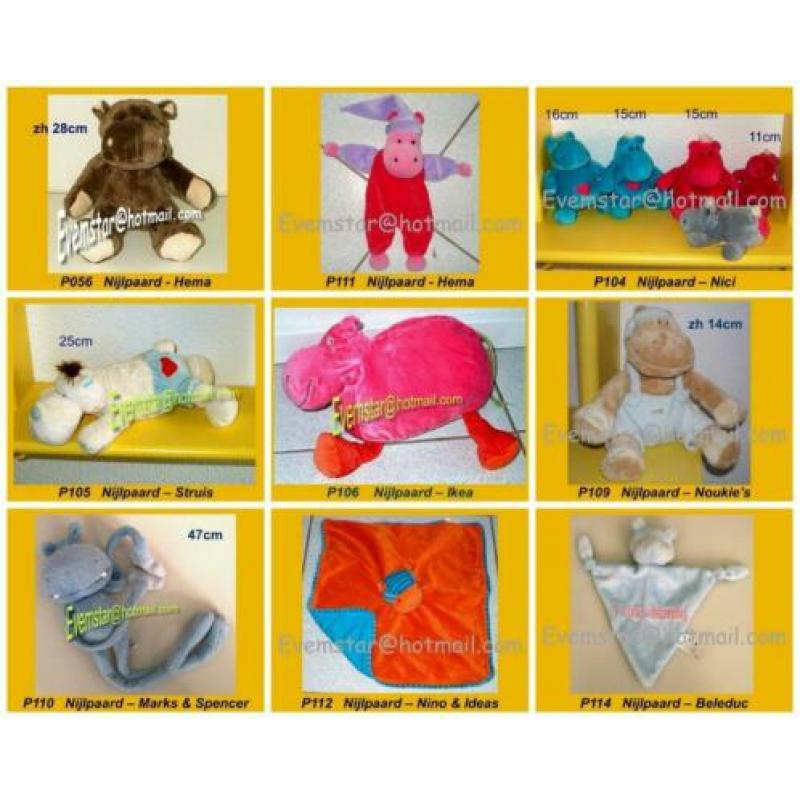 Nijlpaard Nijlpaardje - Russ Berrie Sunkid Ikea Nicotoy ea m