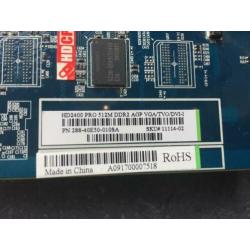 sapphire radeon hd 2400 pro 512mb vga/tvo/dvi agp