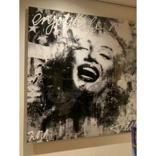 Unieke Jack Liemburg op dibond met aluminium frame 120x120cm
