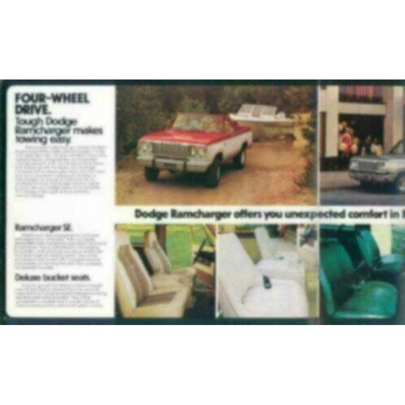 1977 Dodge Ramcharger Brochure USA