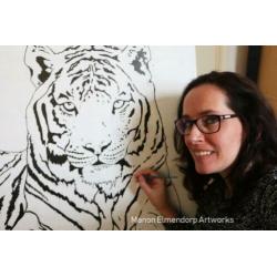 100% Handgemaakt Beeldje "Big beautiful Fish" Kunstwerk