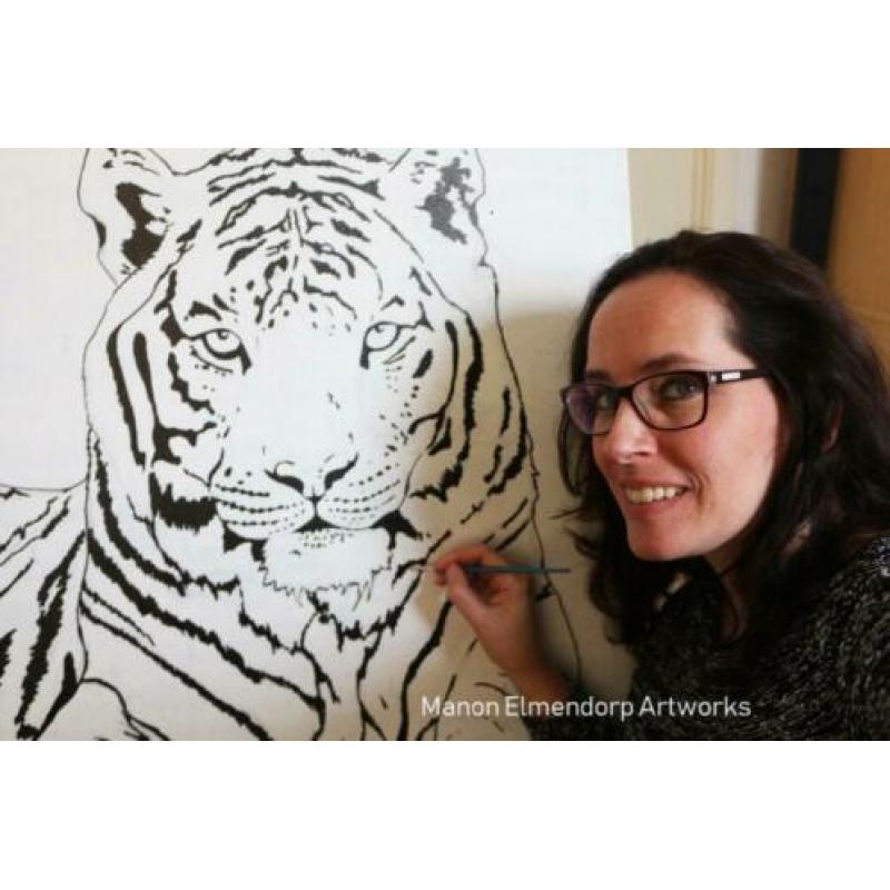 100% Handgemaakt Beeldje "Big beautiful Fish" Kunstwerk