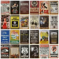 Vintage custom hot rods reclamebord wandbord van metaal