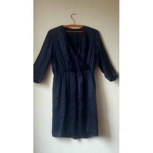 Storm & Marie nachtblauwe wax jurk maat 40