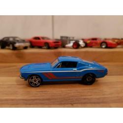 Hotwheels '67 Ford Mustang Blauw