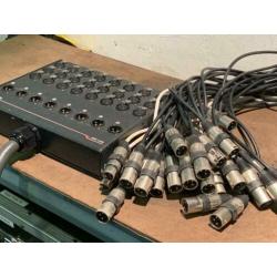 Proel EBN 2408 Multi kabel XLR stagesnake 25m met stageblock