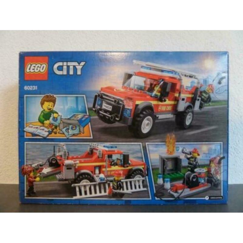 Lego City 60231 Reddingswagen van brandweercommandant Nieuw