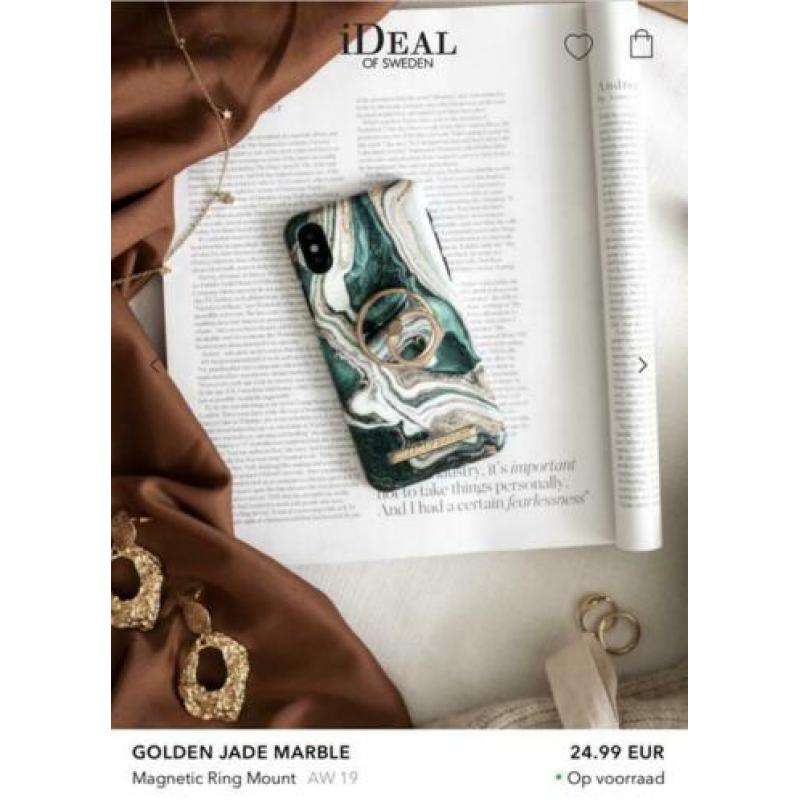 Marble Ideal of Sweden telefoonhoes en ring IPhone 8 Plus