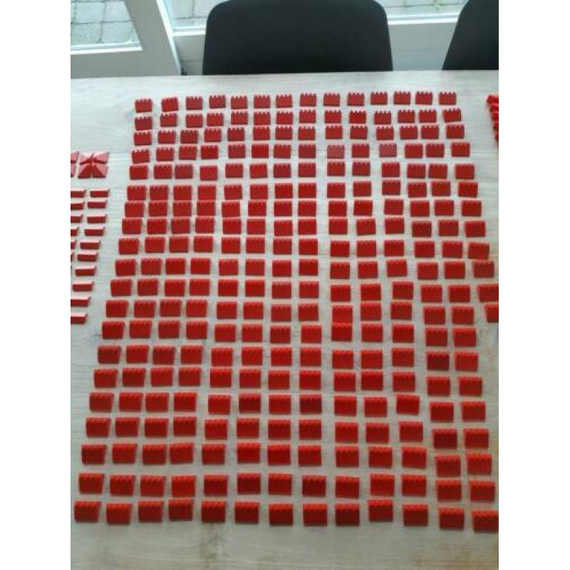 Heel veel lego dakpannen! Nokken, pannen, 3x4 2x3 1×3