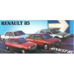 Renault programmafoldertje 1985