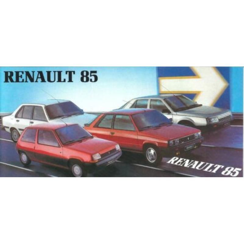 Renault programmafoldertje 1985