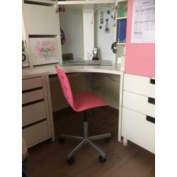 Mooie roze Ikea kinder bureaustoel