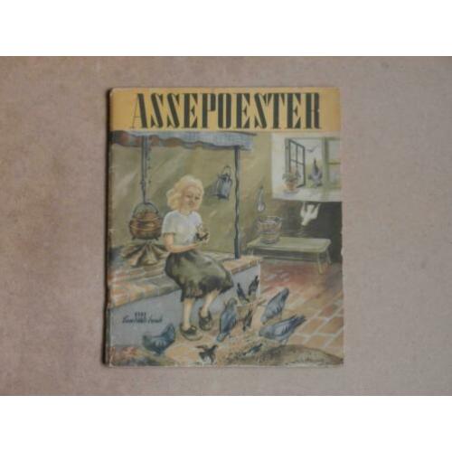 Antiek boekje Assepoester Sneeuwwitje Alga 1948 Holland oud