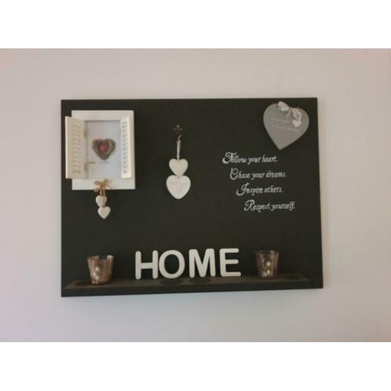 MDF wandbord + gratis decoratie. Homemade