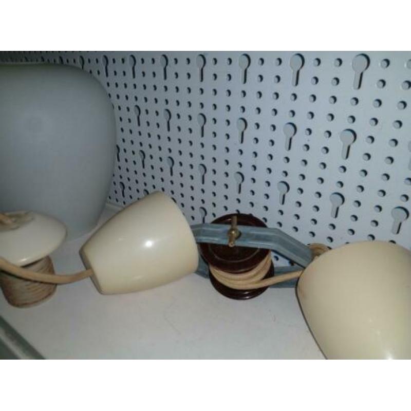 Louis Kalff pendel voor Philips hanglamp , plus glazen kelk