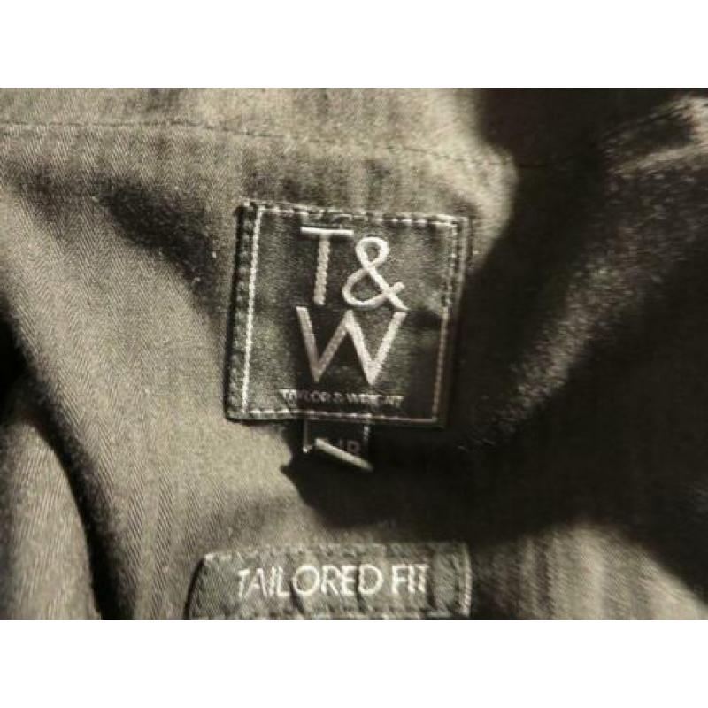 blauwe broek 10% wol mt 48/50 Taylor & Wright