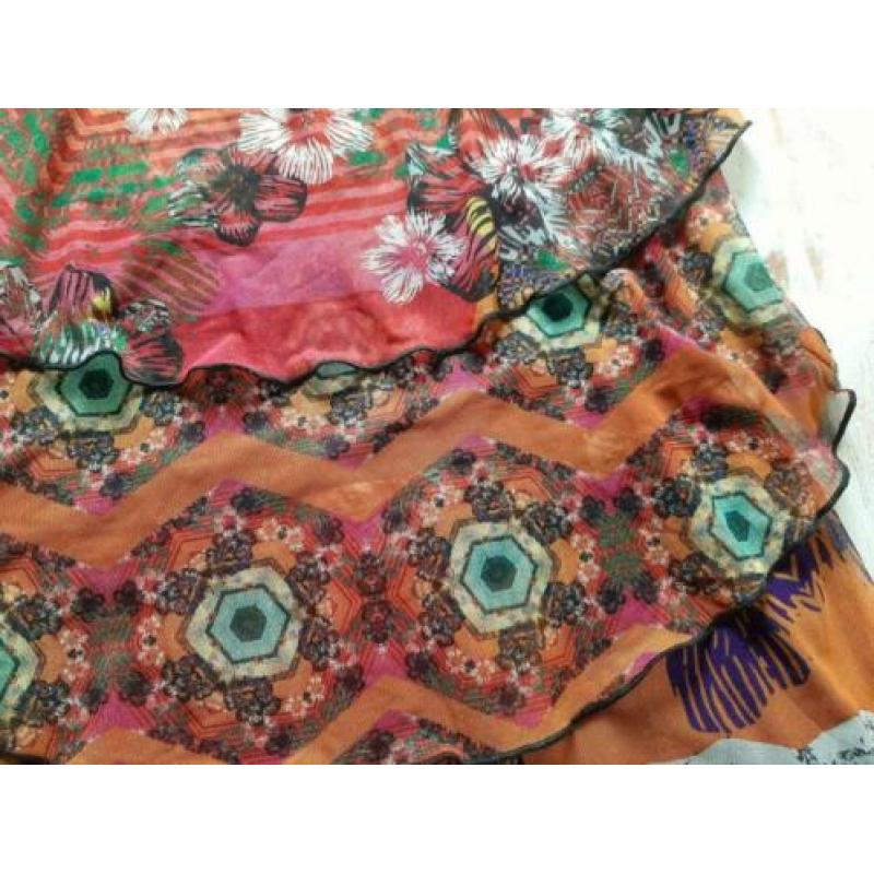 Nieuw Desigual jurkje 38 zomers kleurrijk