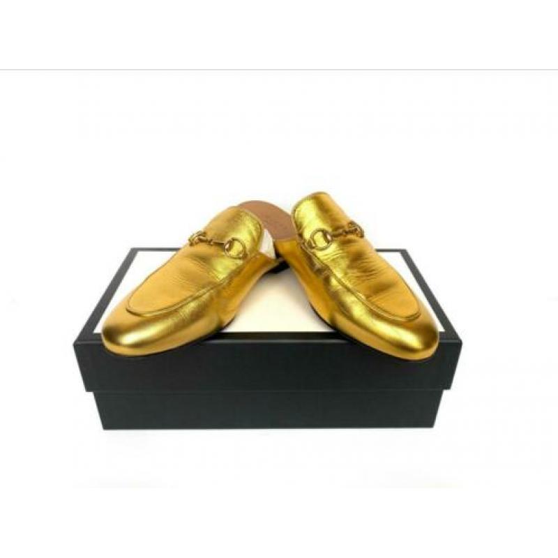 Gucci Princetown 38 gold