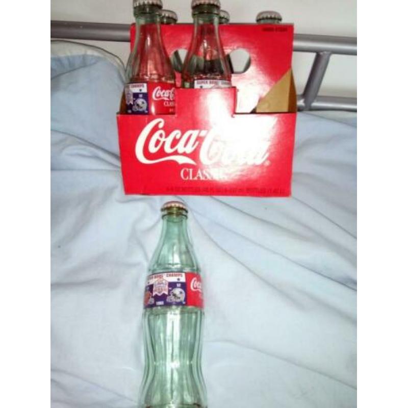 Vintage Coca Cola verzameling flesjes blikjes zie foto's
