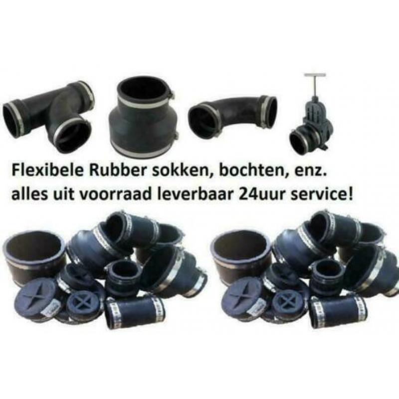 Pvc buis, pvc knie, koppelstukken, flexibele fittingen