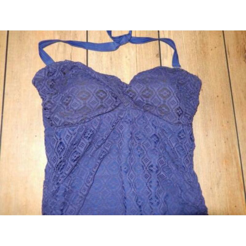 Nieuwe blauwe kanten correctie zwemjurk Beachwave 40