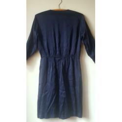 Storm & Marie nachtblauwe wax jurk maat 40