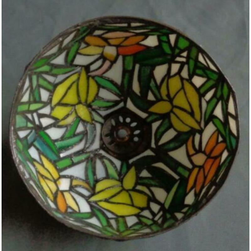 TIFFANY STIJL GLAS IN LOOD lampenkap O18,5xH13cm lamp shade