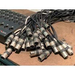 Proel EBN 2408 Multi kabel XLR stagesnake 25m met stageblock