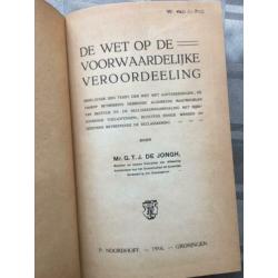 De wet op de voorwaardelijke veroordeling. / 1916