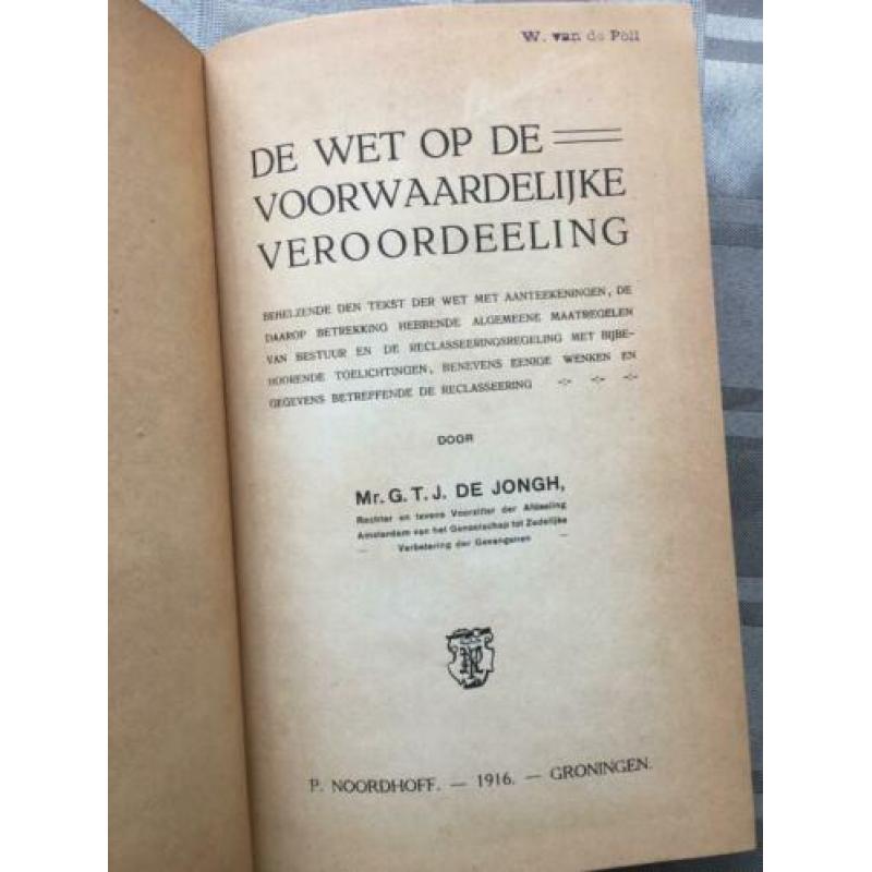 De wet op de voorwaardelijke veroordeling. / 1916