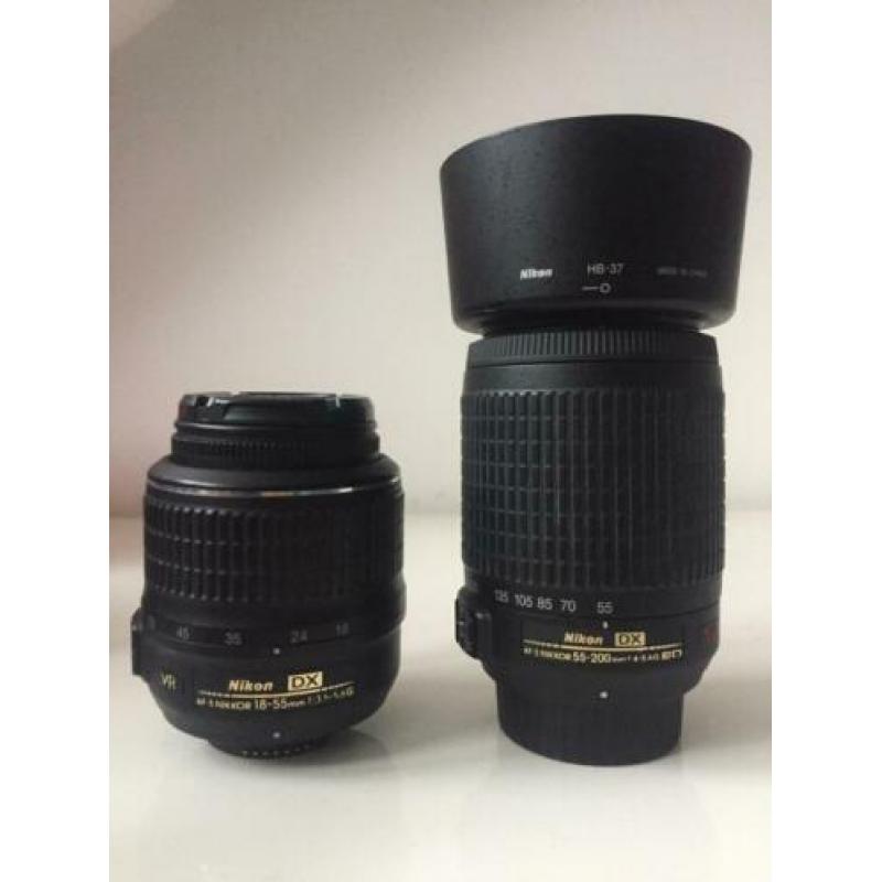 Nikon D3400 +18-55 mm +70-200 mm