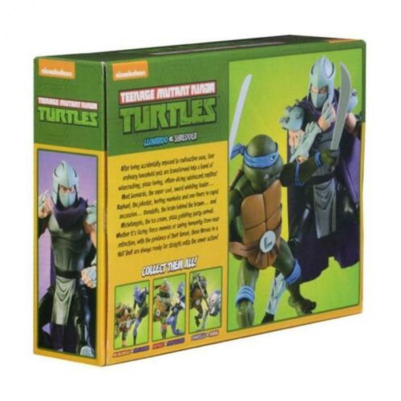 Teenage Mutant Ninja Turtles AF 2-Pack Leonardo vs Shredder