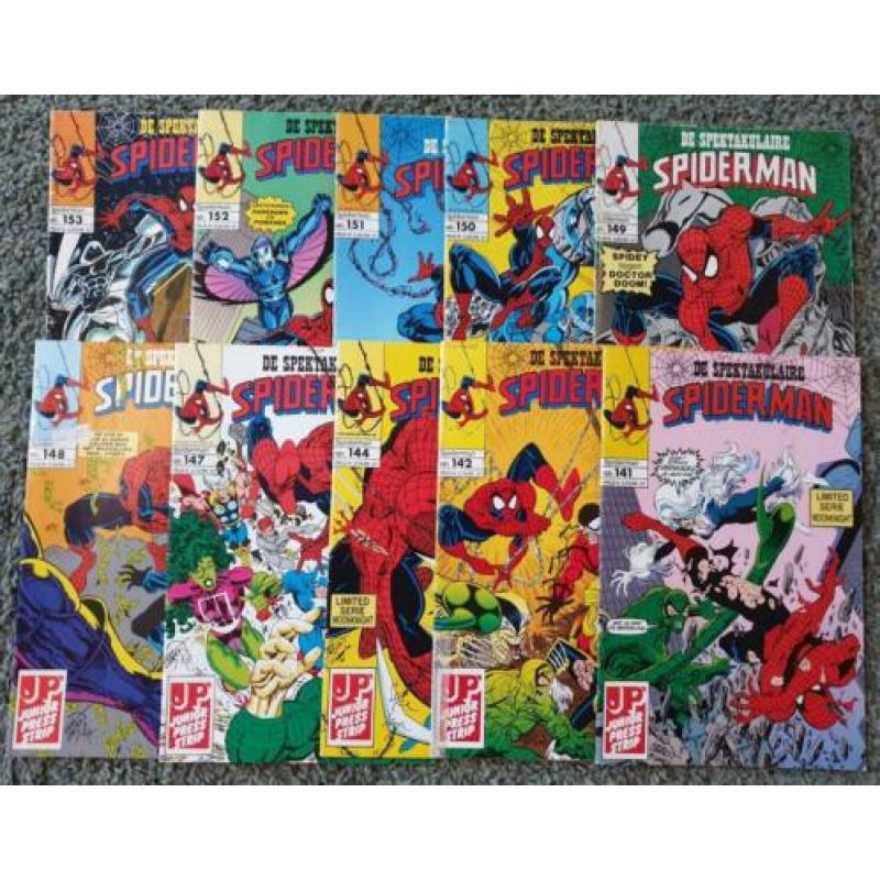 Spektakulaire spiderman comics. 1991. 2 euro per stuk.