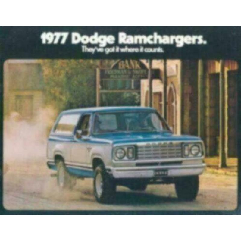 1977 Dodge Ramcharger Brochure USA