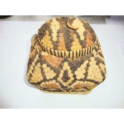 mandje van riet , rieten tasje , retro mandje , vintage