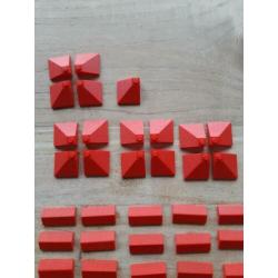 Heel veel lego dakpannen! Nokken, pannen, 3x4 2x3 1×3