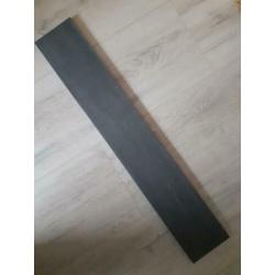 Wandtegels 10 x 60 cm. Antraciet/ donker grijs.