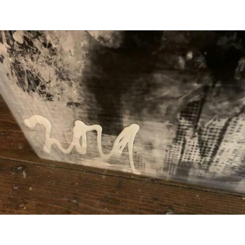 Unieke Jack Liemburg op dibond met aluminium frame 120x120cm
