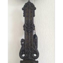 Antieke Franse bloemslinger (Comtoise) hangklok
