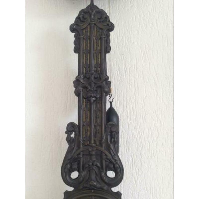 Antieke Franse bloemslinger (Comtoise) hangklok