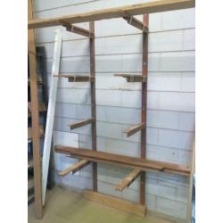 2 geconstrueerde stalen wand draagarm steunen
