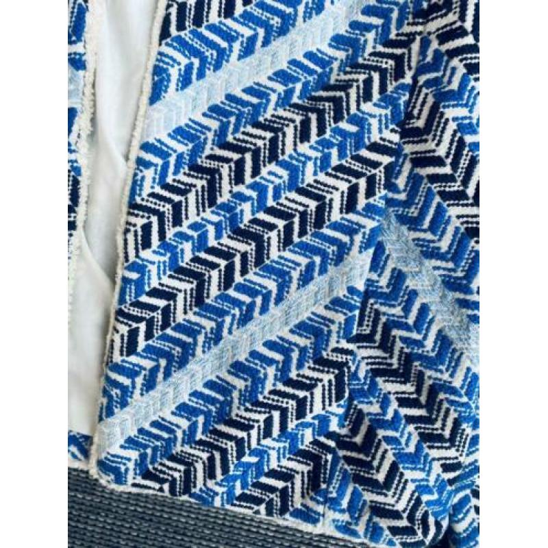 Mango Suit blauw wit jasje met zakken maat L