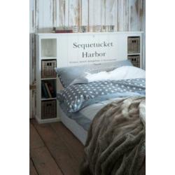 Riviera Maison bed en achterwand sequetucket harbour