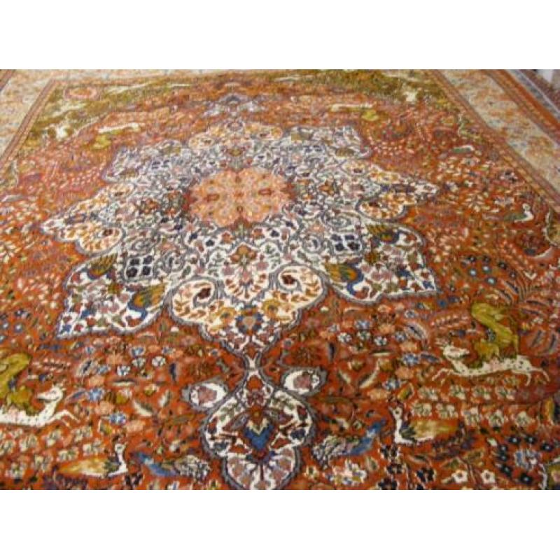 Handgeknoopt Perzisch Tapijt/Kleed Tabriz Maat:1.90X2.75,cm