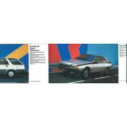 Renault programmafoldertje 1985