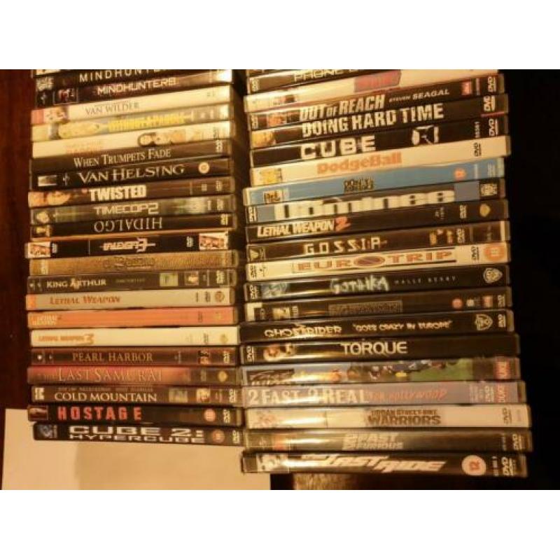 109 dvd film( meeste zijn actiefilms)