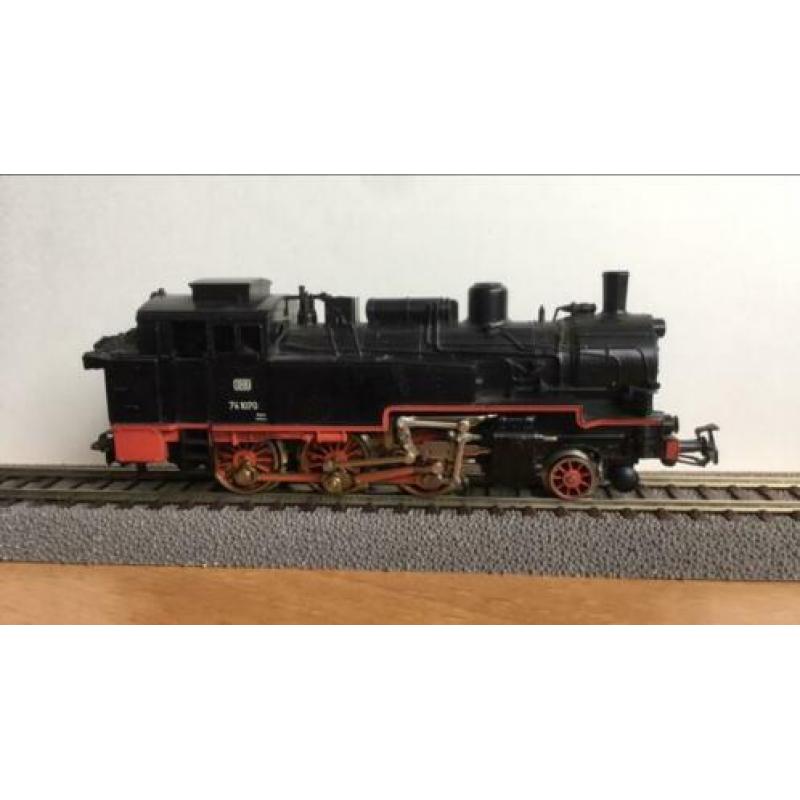 Märklin Stoomlok DB - BR74 1070 (Zwart) - 1:87