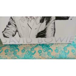 Poster op verfdoek. David Bowie